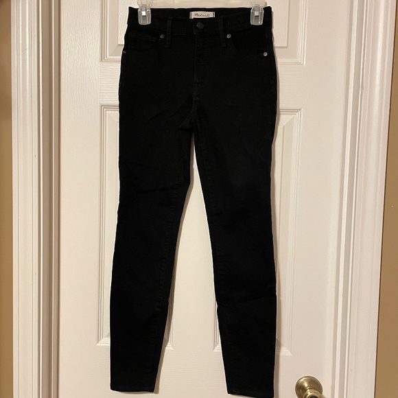 🎉😀CLEARANCE SALE!!😀🎉Madewell 9" High Rise Skinny Jeans in Black - Picture 3 of 15